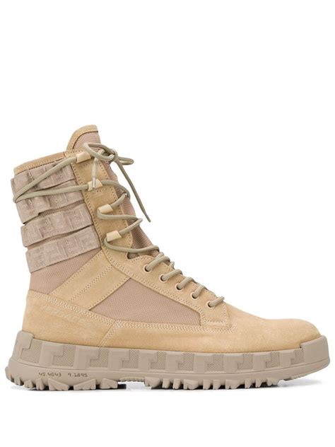 versace mens boots|versace combat boots coyote brown.